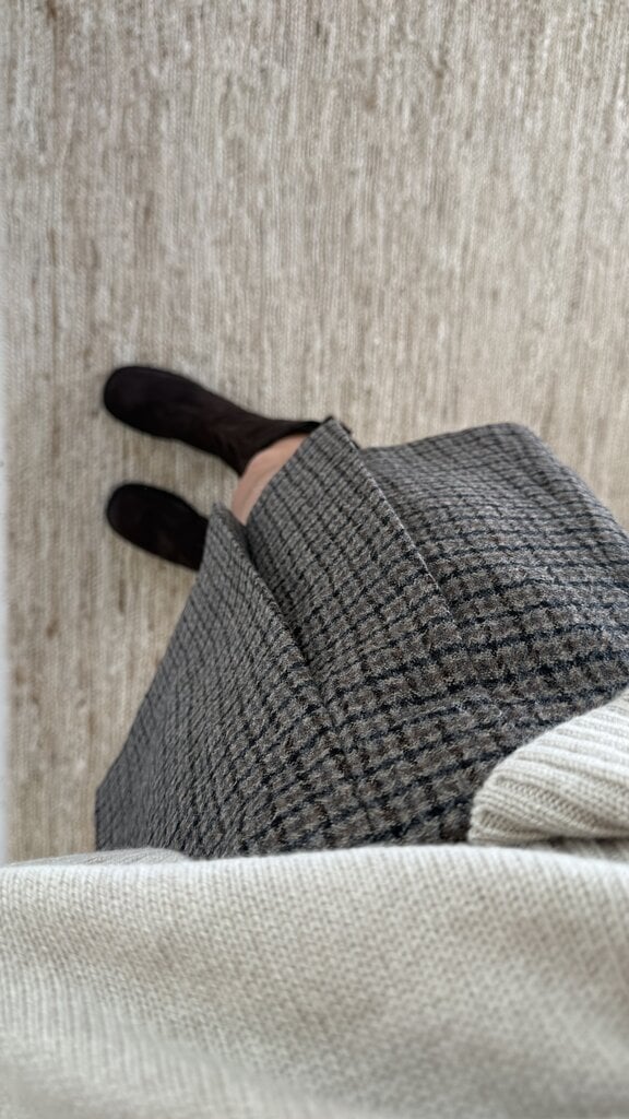 The Garment Balmoral Tennis Skirt - Brown/Black Check