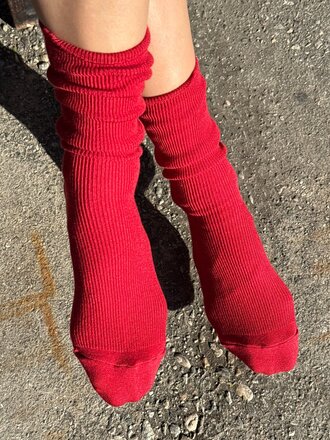 Le Bon Shoppe Trouser Socks - Tuscan Red