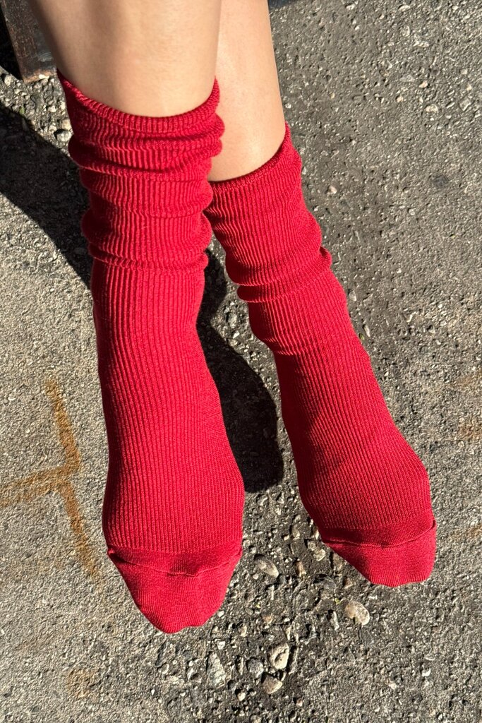 Le Bon Shoppe Trouser Socks - Tuscan Red