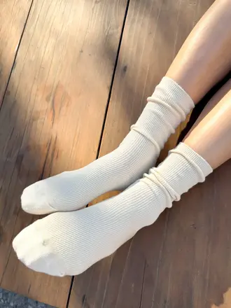 Le Bon Shoppe Trouser Socks - Pearl