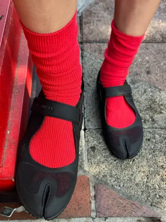 Le Bon Shoppe Trouser Socks - Red Lipstick