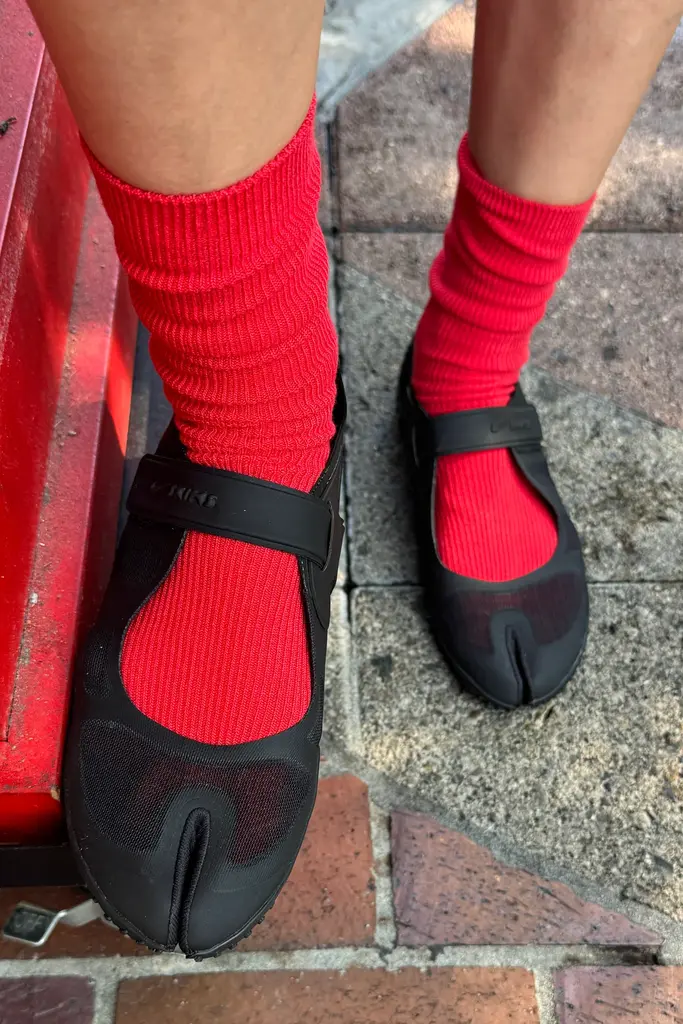 Le Bon Shoppe Trouser Socks - Red Lipstick