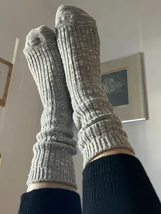 Le Bon Shoppe Cottage Socks - Ht Grey