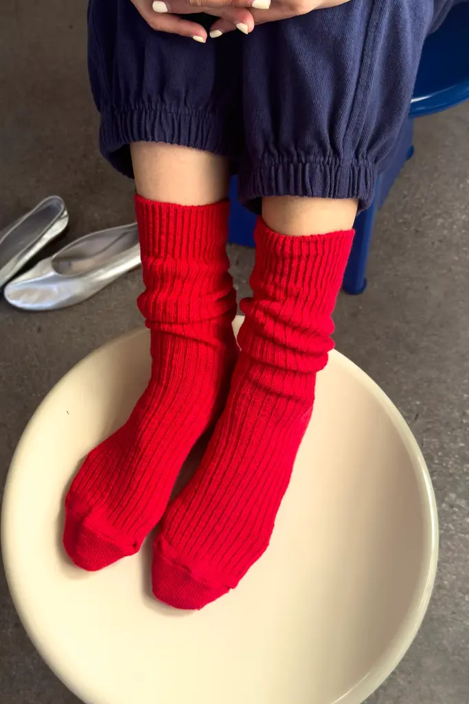 Le Bon Shoppe Cottage Socks - Chili