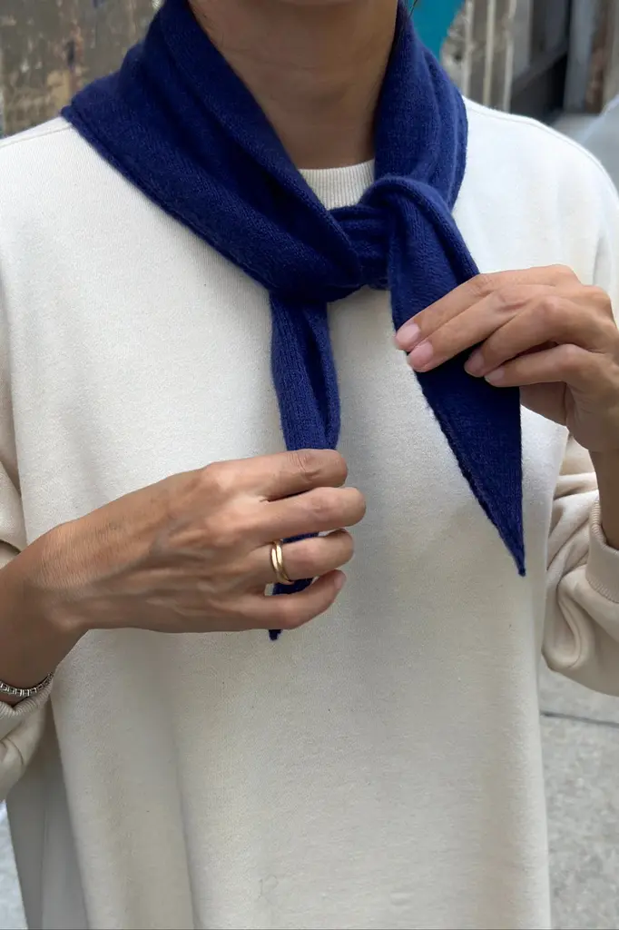 Le Bon Shoppe Cashmere Bandana - Navy