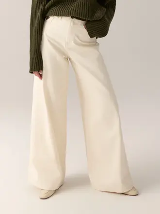 Lois Marlene R Jeans - Ecru Wool