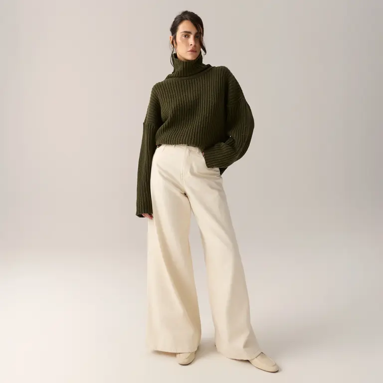 Lois Marlene R Jeans - Ecru Wool