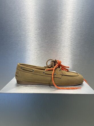 Posa Boat Loafer Brushed Suede - Tan