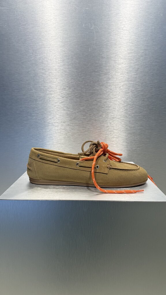 Posa Boat Loafer Brushed Suede - Tan