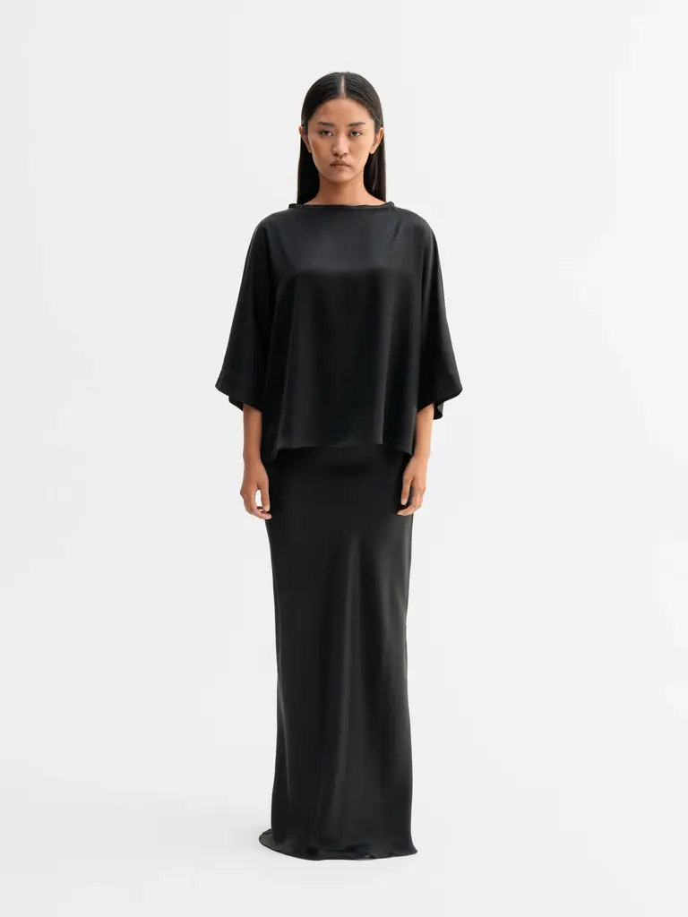 Ahlvar Gallery Tori Satin Tee - Black