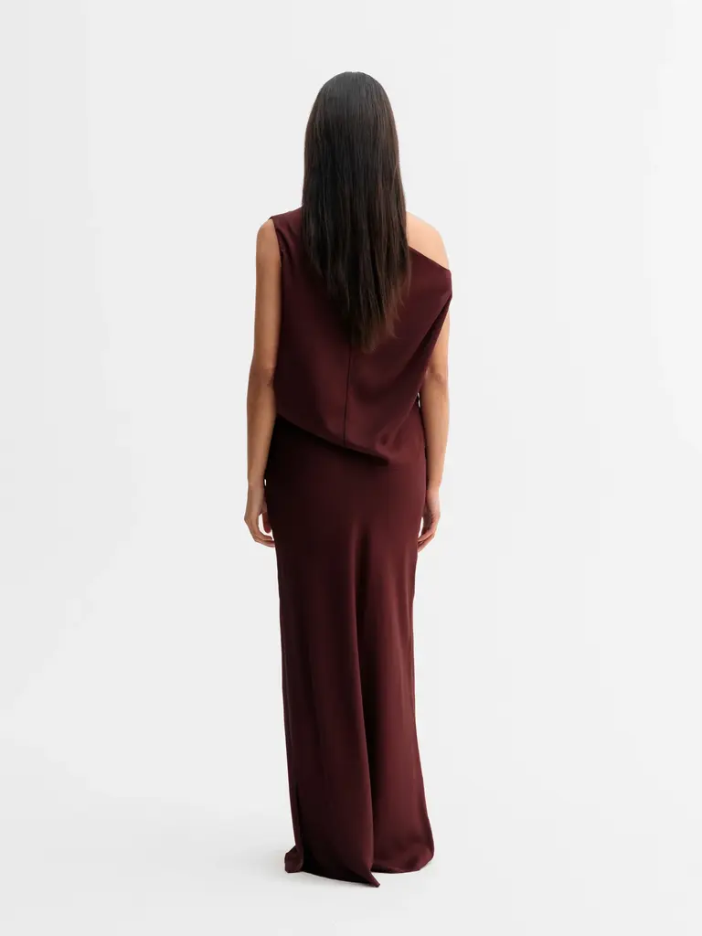 Ahlvar Gallery Lana Silk Tank Top  - Burgundy 2.0