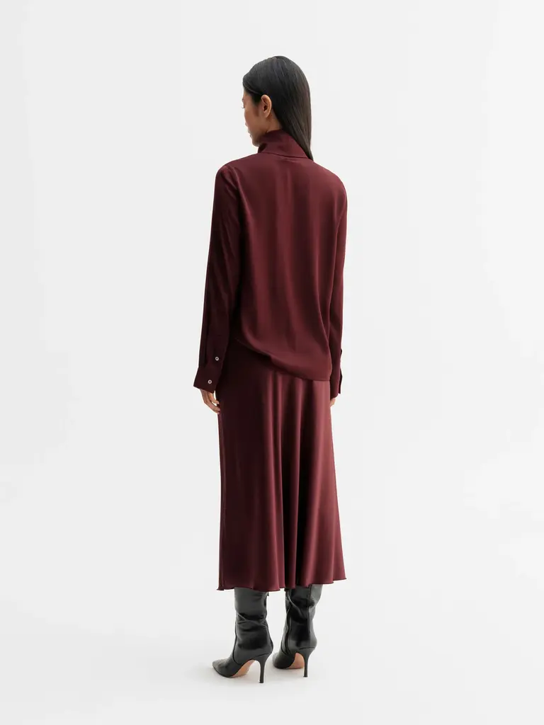 Ahlvar Gallery Miki Blouse - Burgundy