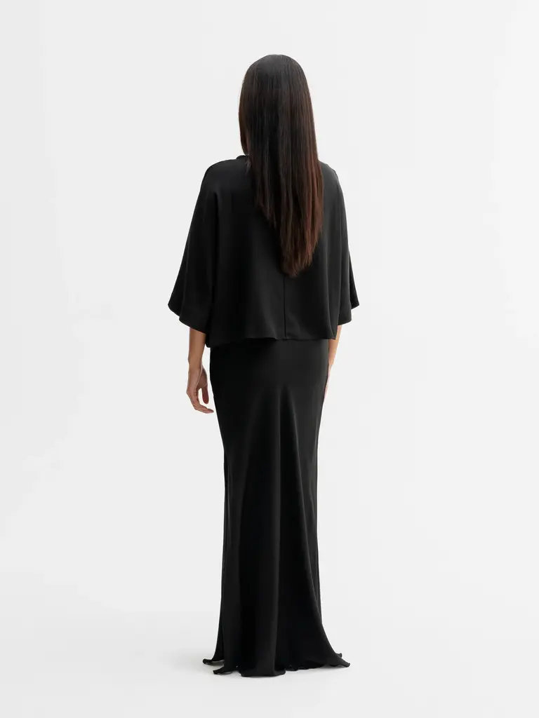 Ahlvar Gallery Thea Silk Tee - Black