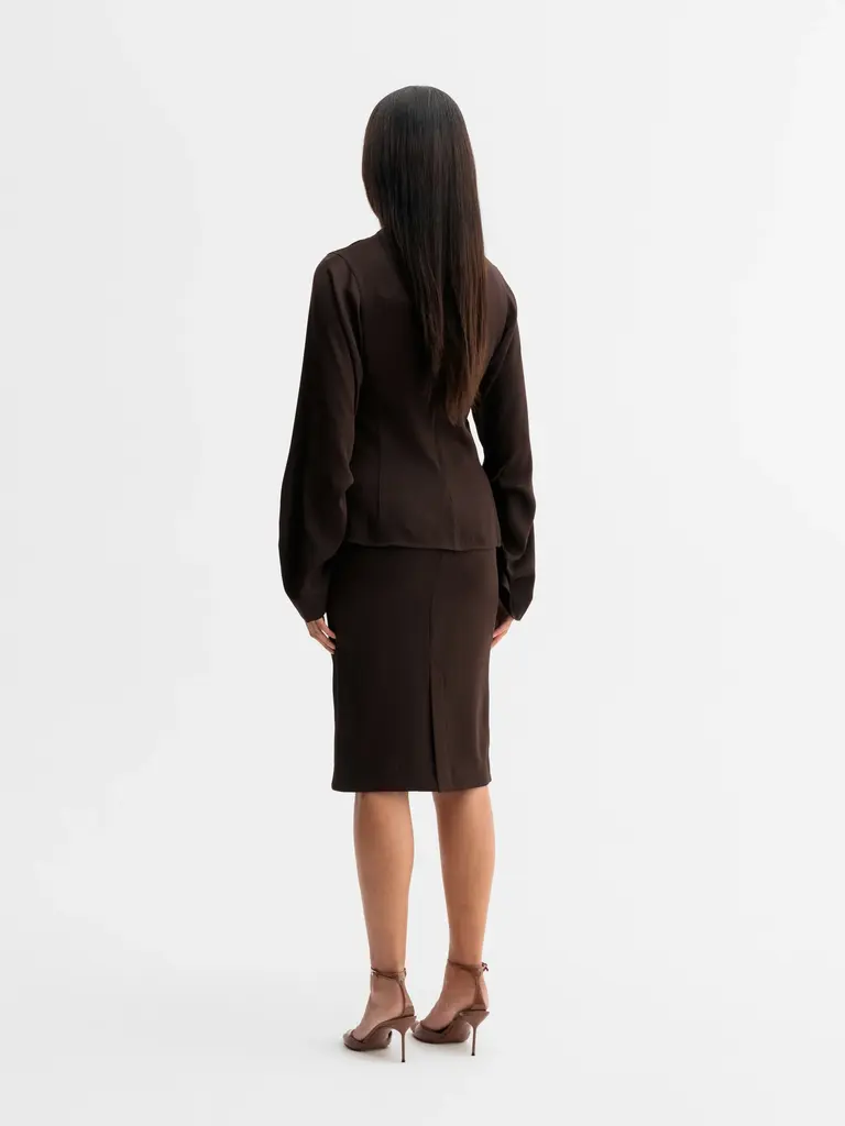 Ahlvar Gallery Dara Blouse - Dark Brown