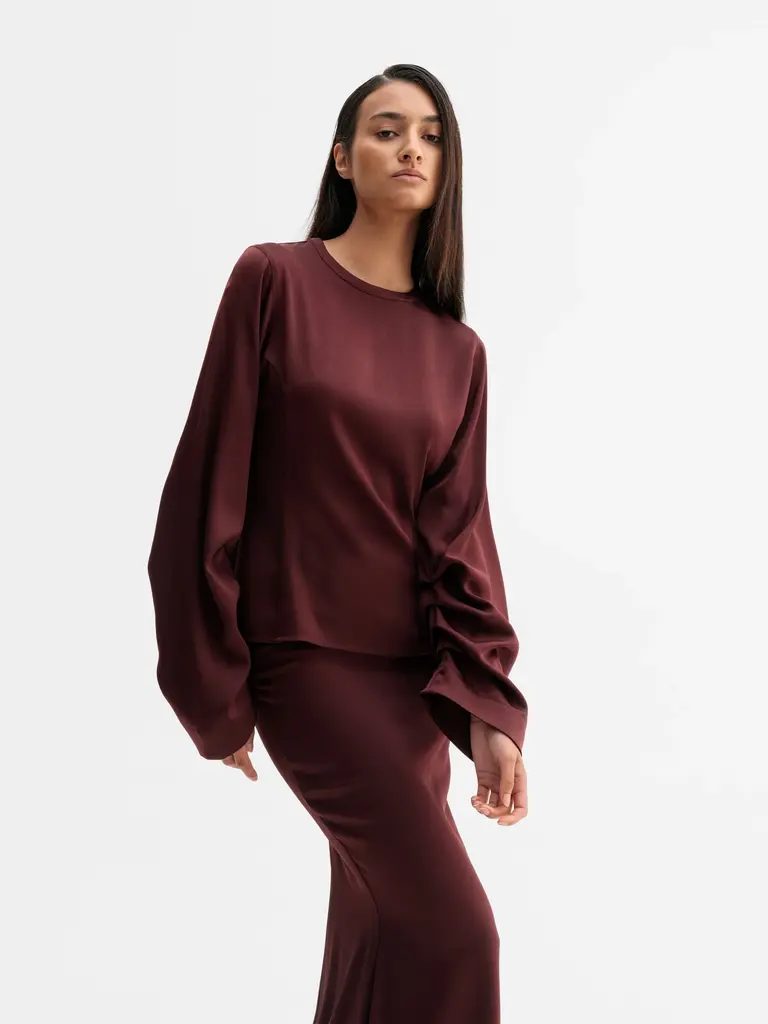 Ahlvar Gallery Dara Blouse - Burgundy
