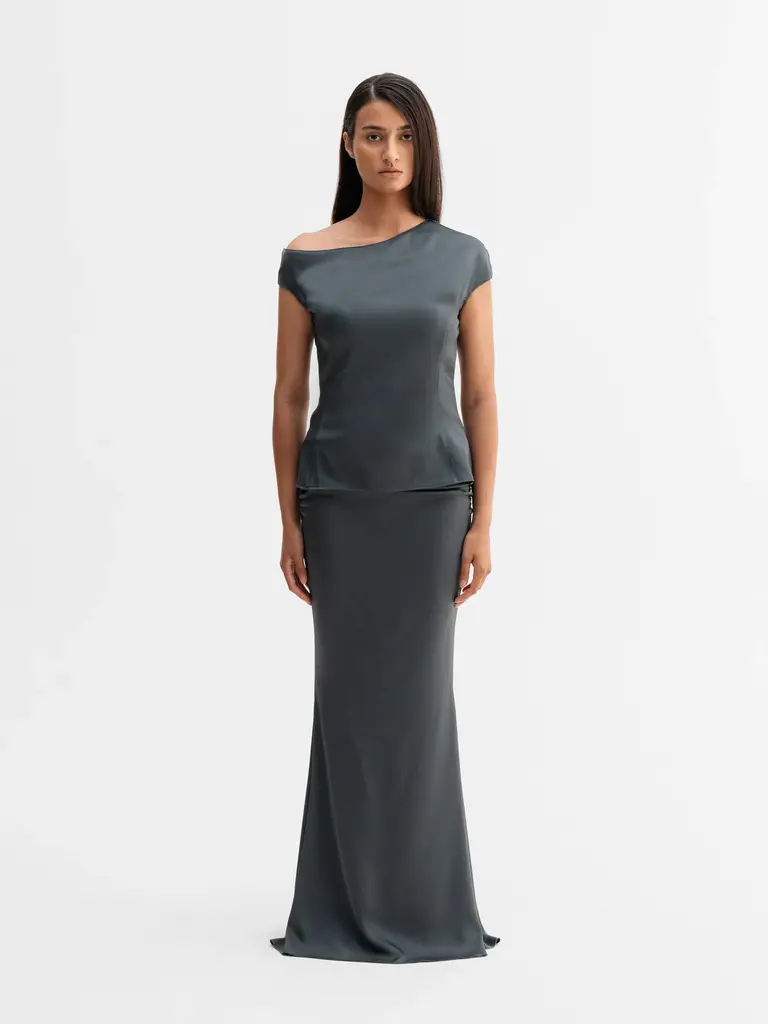 Ahlvar Gallery Chika Top - Dark Grey