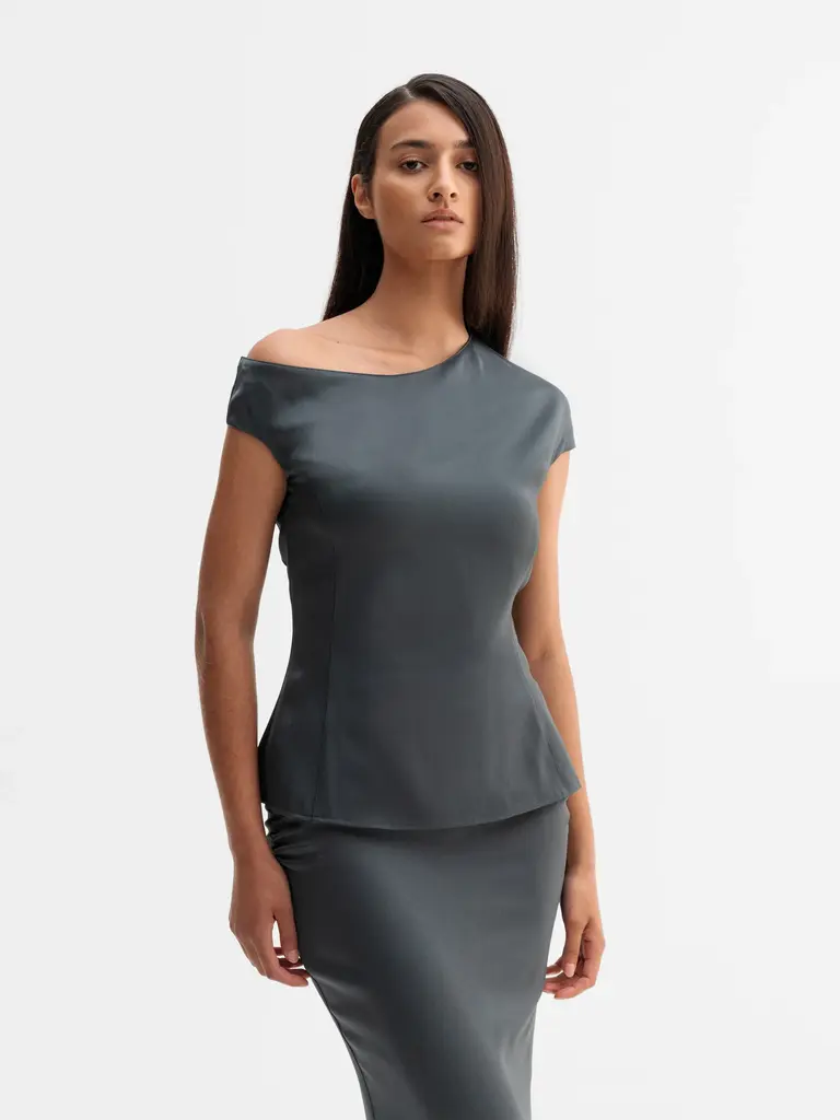 Ahlvar Gallery Chika Top - Dark Grey