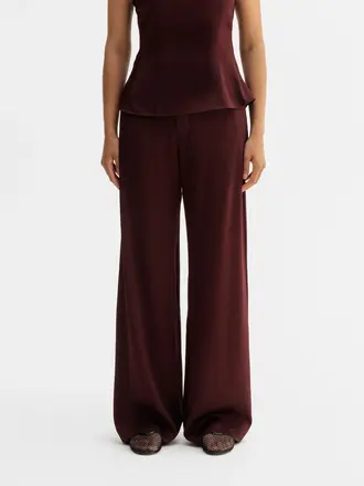 Ahlvar Gallery Mila Trousers - Burgundy