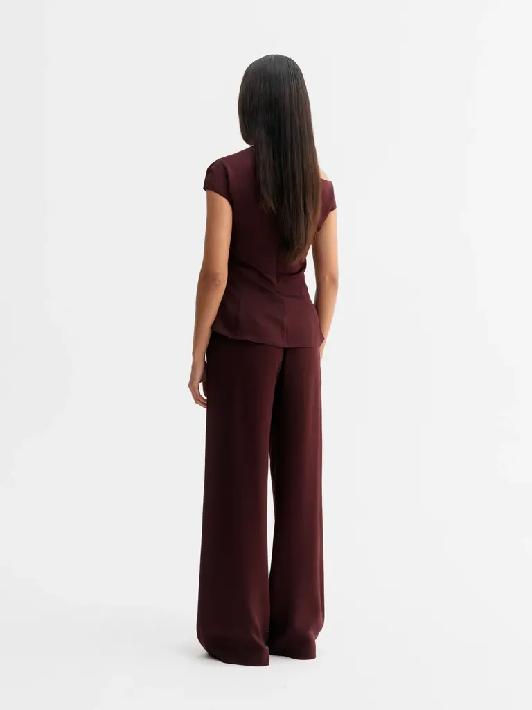 Ahlvar Gallery Mila Trousers - Burgundy