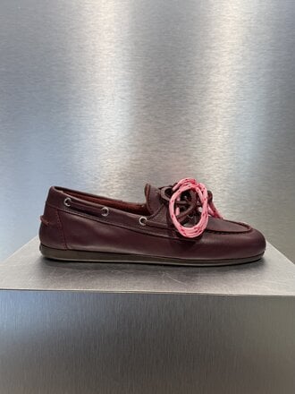 Posa Boat Loafer Soft Leather - Burgundy
