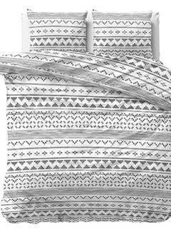 Dreamhouse Satin Scandinavian Bohemian Scandino - Wit Dekbedovertrek