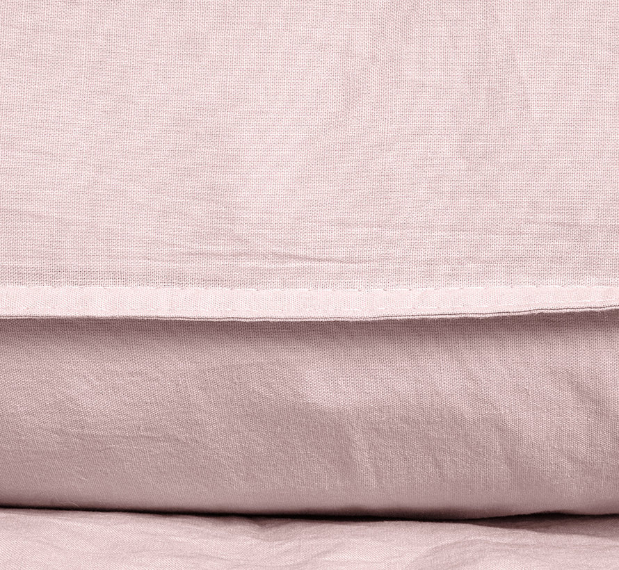 Stone Washed Cotton - Roze Dekbedovertrek