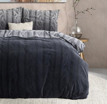 Dreamhouse Bedding Dante - Flanel - Antraciet Dekbedovertrek