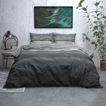 Sleeptime Marcus - Flanel - Grijs Dekbedovertrek