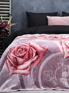 Sleeptime Deken Embossed - Eternal Flower - Paars