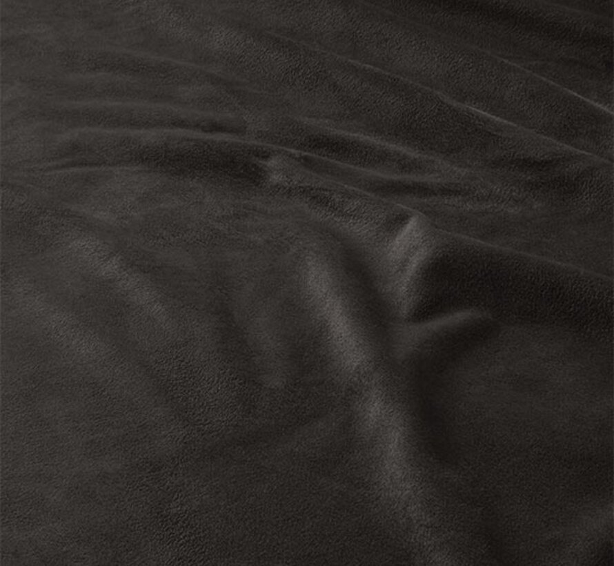 Velvet Piping - Diep Taupe Dekbedovertrek
