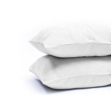 Sleeptime 2-Pack: Kussenslopen - Teddy - Wit
