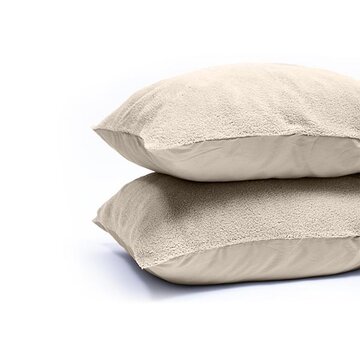 Sleeptime 2-Pack: Kussenslopen - Teddy - Creme