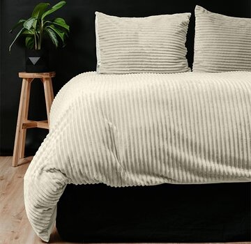 Sleeptime Rib Teddy - Beige Dekbedovertrek