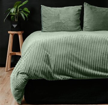 Sleeptime Rib Teddy - Groen Dekbedovertrek