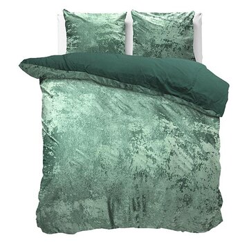 Dreamhouse Crushed Velvet - Fles Groen Dekbedovertrek