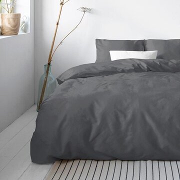 Primaviera Deluxe Luxe Katoen-Satijn - Antraciet Dekbedovertrek