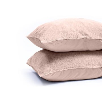 Sleeptime 2-Pack: Kussenslopen - Teddy - Roze