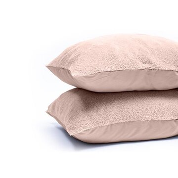 Sleeptime 2-Pack: Kussenslopen - Teddy - Roze