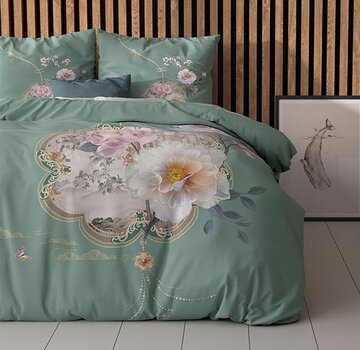 Sleeptime Essentials Lyra - Groen Dekbedovertrek