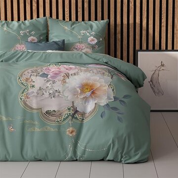 Sleeptime Essentials Lyra - Groen Dekbedovertrek