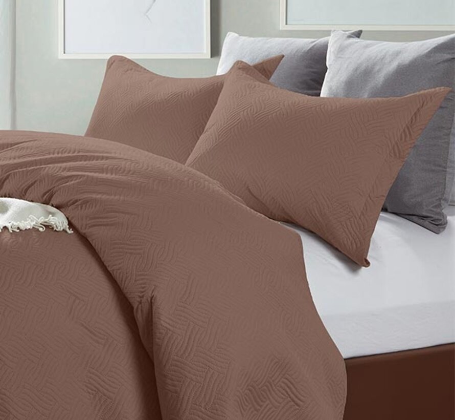 Bedsprei - Wave - Taupe