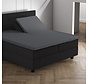 Splittopper Hoeslaken Dubbel Jersey - Antraciet