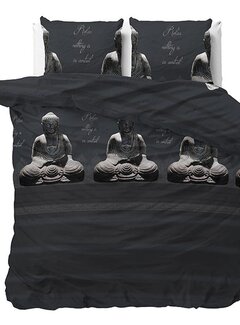 Sleeptime Buddha - Antraciet Dekbedovertrek