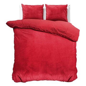 Sleeptime Velvet - Rood Dekbedovertrek