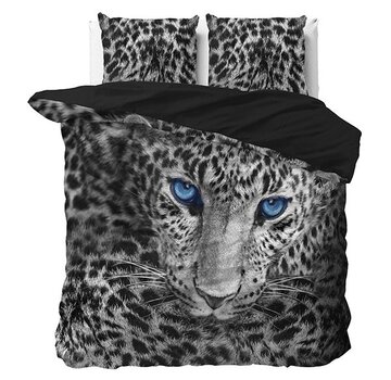 Sleeptime Cheetah - Grijs Dekbedovertrek