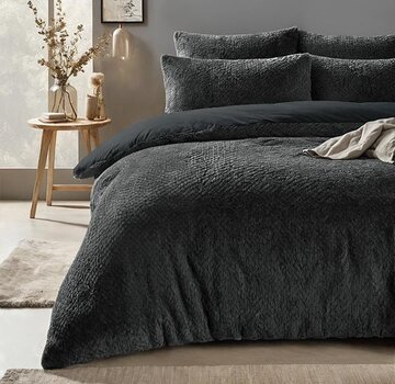 Sleeptime Fur Teddy - Antraciet Dekbedovertrek