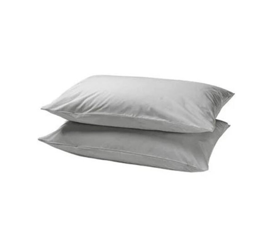 2-Pack: Kussenslopen - Perkaal Katoen  - Grijs