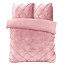 Velvet Pintuck - Roze Dekbedovertrek