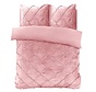 Velvet Pintuck - Roze Dekbedovertrek