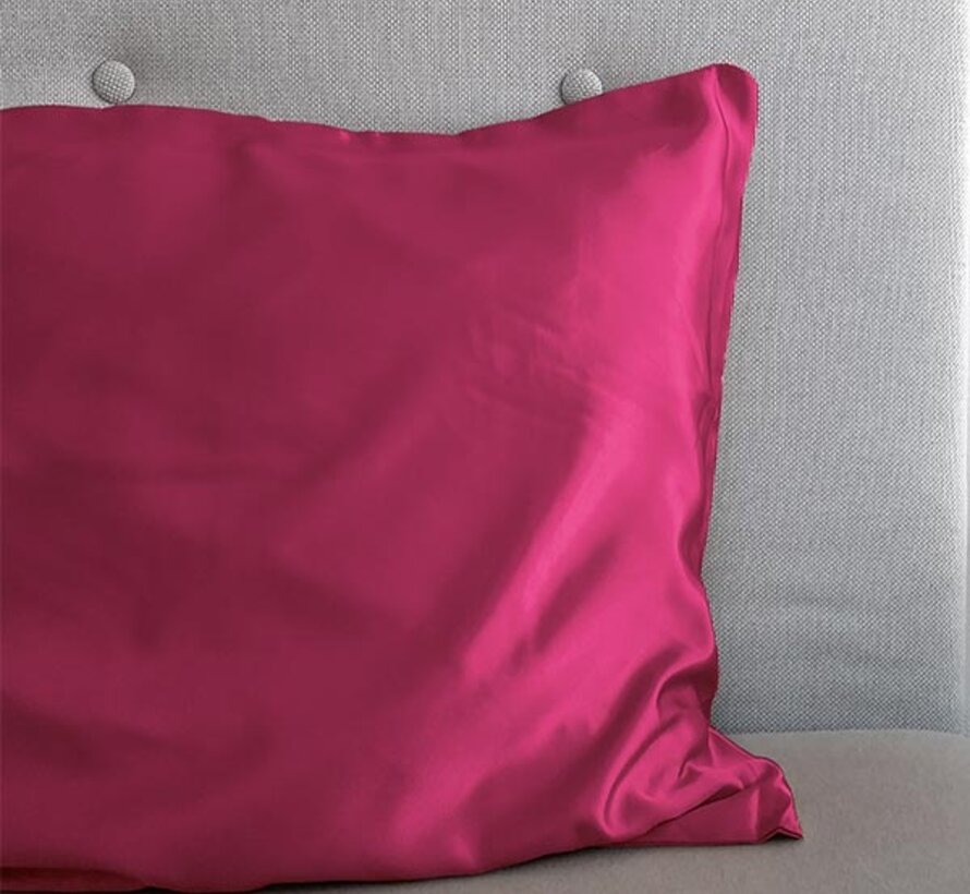 Kussensloop Satin - Knalroze
